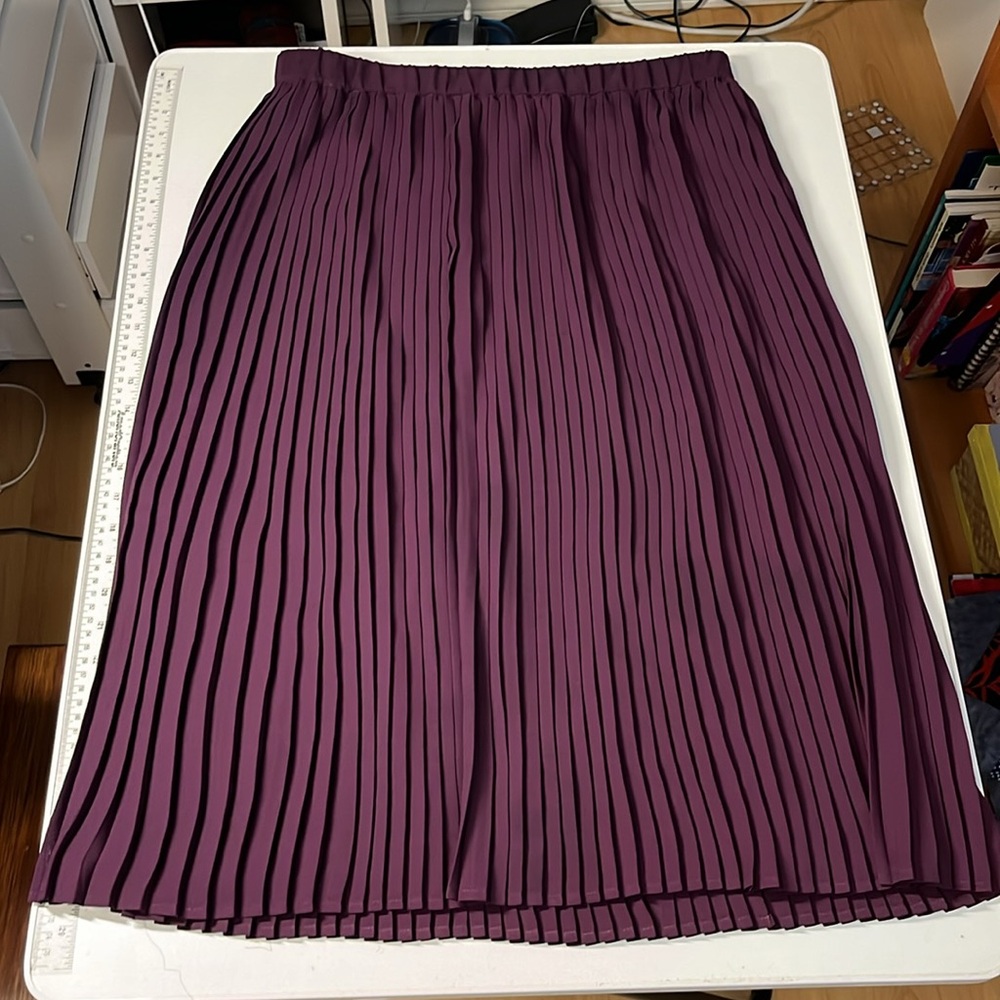 Eileen Fisher pleated midi skirt